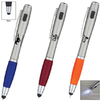 Trio Pen With LED Light And Stylus
